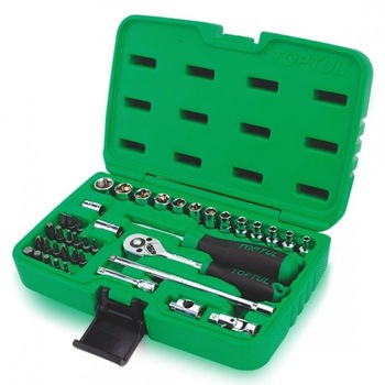 Trusa tubulare 1/4 41 piese 10 mm Trusa tubulare 1/4 41 piese 10 mm