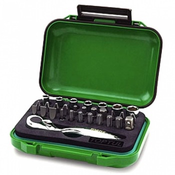 Trusa biti cu clichet 1/4'', Toptul 30 piese 10 mm Trusa biti cu clichet 1/4'', Toptul 30 piese 10 mm