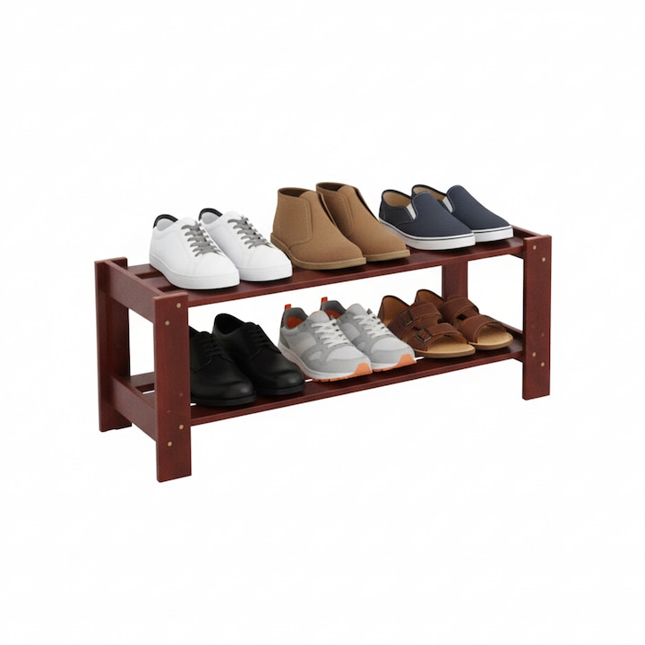 Organizator Pantofi Transilvan, Tofi, 2 Nivele, 85x30x35 cm, Cires