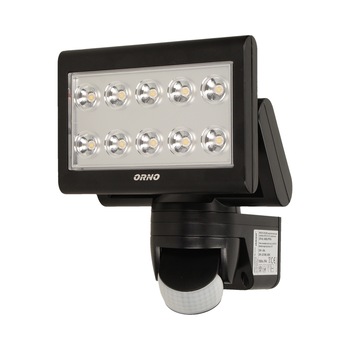 Proiector ORNO SIROCCO OR-NL-348BLPPR4, 25W, LED SMD, senzor de miscare 180°, 1500lm, IP44, 4000K, reglabil vertical si orizontal, negru Proiector ORNO SIROCCO OR-NL-348BLPPR4, 25W, LED SMD, senzor de miscare 180°, 1500lm, IP44, 4000K, reglabil vertical si orizontal, negru