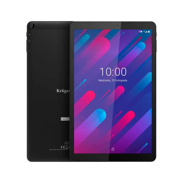 Таблет Kruger&Matz EAGLE 1070.1, 10,5 инча, Android 10, 6 GB RAM, 128 GB вътрешна памет