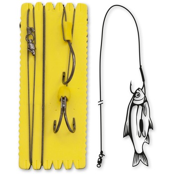 Rig Somn 7/0 4/0 Buoy Boat Ghost Double Hook Rig XL Rig Somn 7/0 4/0 Buoy Boat Ghost Double Hook Rig XL