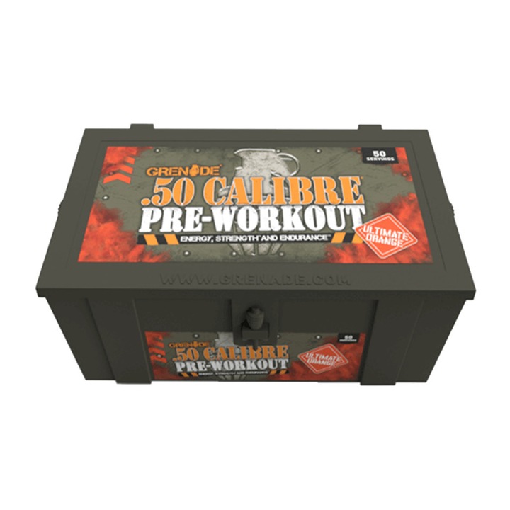 Pre-workout, Grenade 50 Calibre, Portocale, 580g