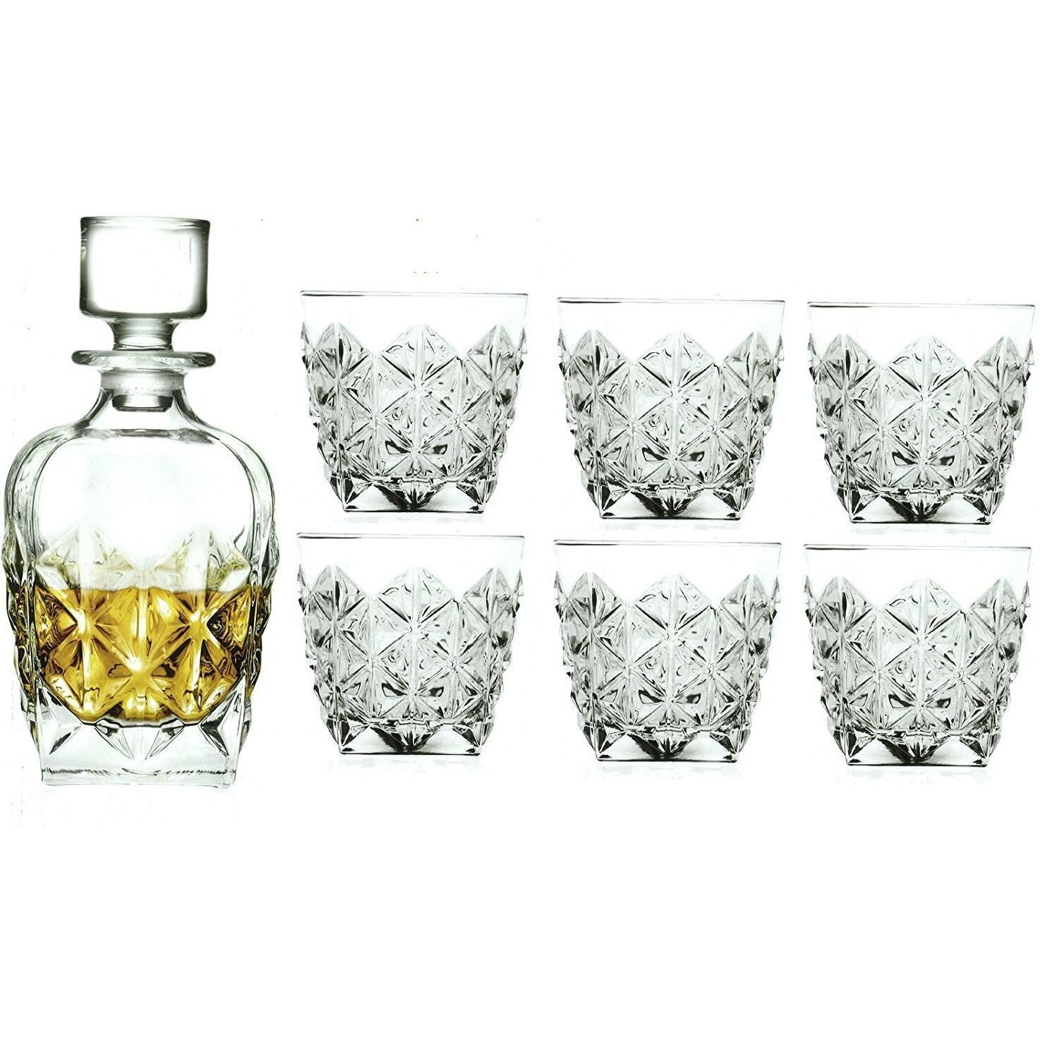 Set 7 piese whisky Rcr Crystal, Enigma