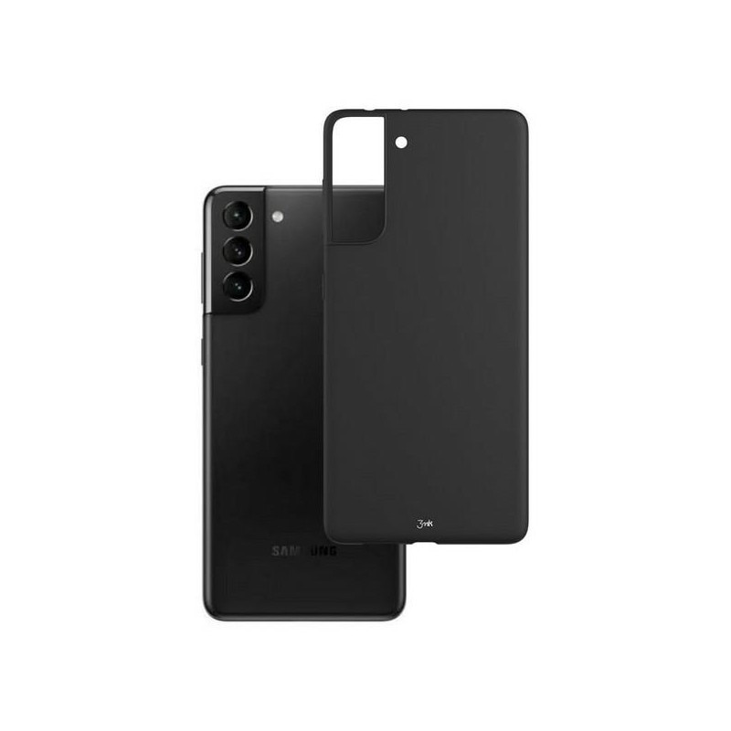 Husa Premium Soft 3mk Compatibila Cu Samsung Galaxy S21+ Plus, Silicon Matt Negru