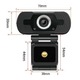 Camera web iUni cu microfon incorporat, Rezolutie Full HD, 1920x1080p, USB, Functie Plug & Play instalare driver automata