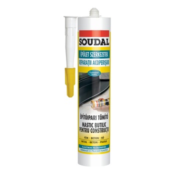 Solutie tehnica, mastic acoperis Roofrepair, Soudal, 280 ml Solutie tehnica, mastic acoperis Roofrepair, Soudal, 280 ml