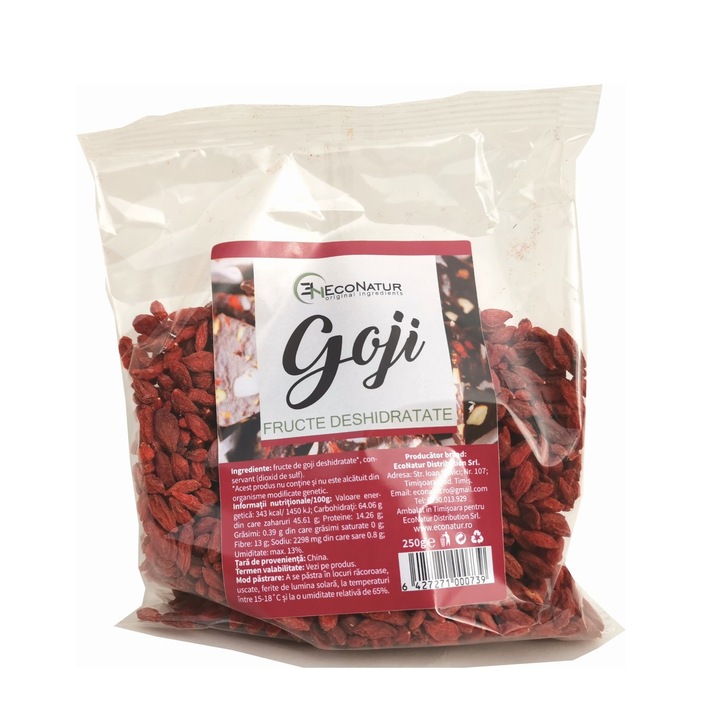 Goji, fructe uscate 250g Econatur