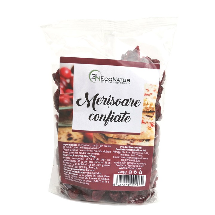 Merisoare confiate 250g Econatur