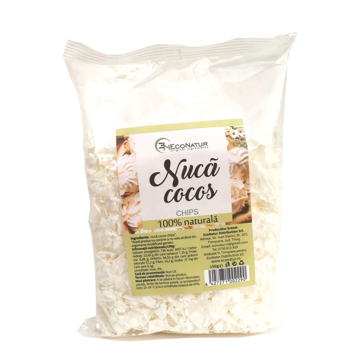 Nuca cocos chips 150g Econatur 150 g