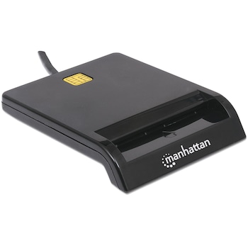 Cititor de carduri inteligente, de sanatate, de contacte, extern, USB, Manhattan SmartCard Reader 102049 Cititor de carduri inteligente, de sanatate, de contacte, extern, USB, Manhattan SmartCard Reader 102049