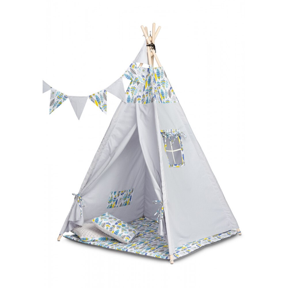 Cort din bumbac 164 cm Toyz Tipi Coloured Feathers