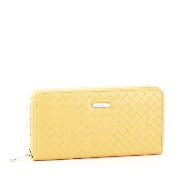 Portofel cu model impletit Ruxandra Galben