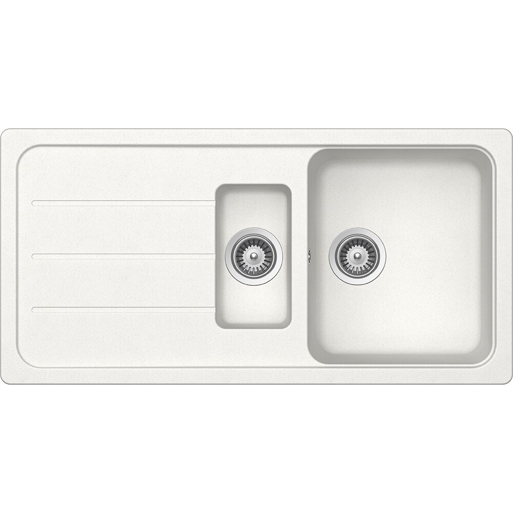 Chiuveta granit Schock Formhaus D-150L Alpina Cristalite 1000 x 500 mm adancime cuva 190 mm, reversibila, montare pe blat