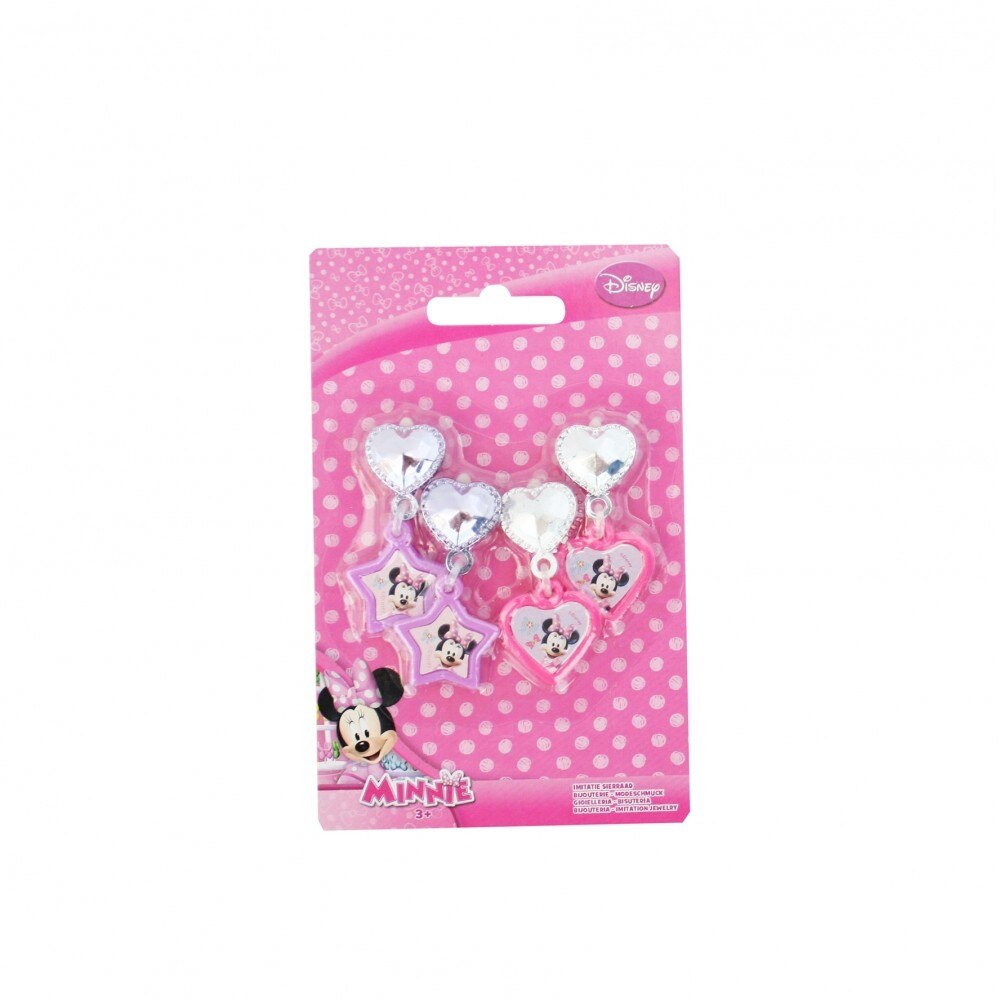 Accesorii frumusete W&O Disney Minnie Mouse, set 2 perechi de cercei