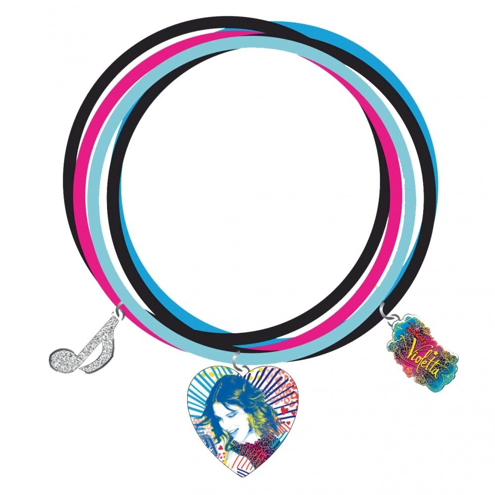 Accesorii frumusete Joy Toy Disney Violetta, Set 5 bratari metalice