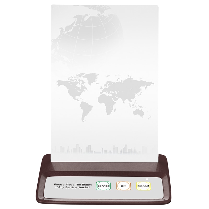 Dispozitiv de apelare AjutorDeOspatar cu 3 functii alb cu maro