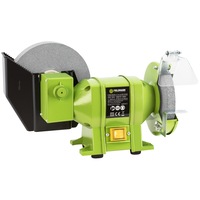 Polizor stationar electric dublu Fieldmann FDSB 200251-E, 200 W, 230 V, 2960 RPM, 2 pietre slefuire, slfeuire umed-uscat\