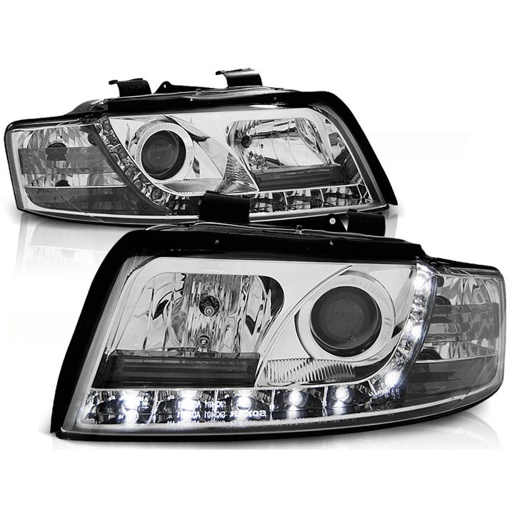Audi A4, Lampa fata, Cu lumina de zi, Cromat