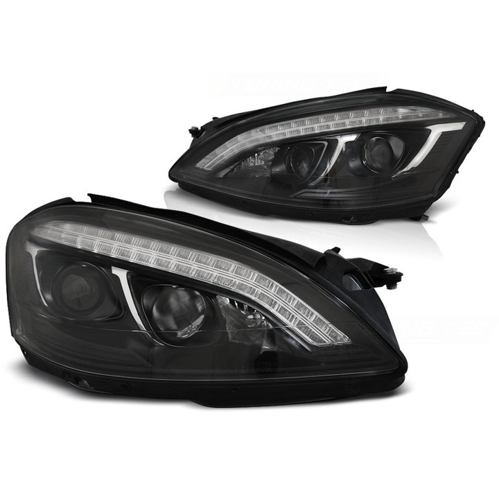 Lampi auto, Tuningtec, Pentru Mercedes W221 2005-2009, Negru