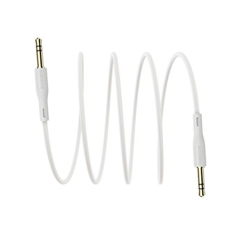 Cablu auxiliar, audio stereo, Jack 3.5 mm, 3 pini, Alb Cablu auxiliar, audio stereo, Jack 3.5 mm, 3 pini, Alb