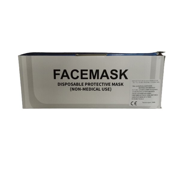 Set 50 bucati Masti de protectie , 3 pliuri , 3 straturi ,sigilate
