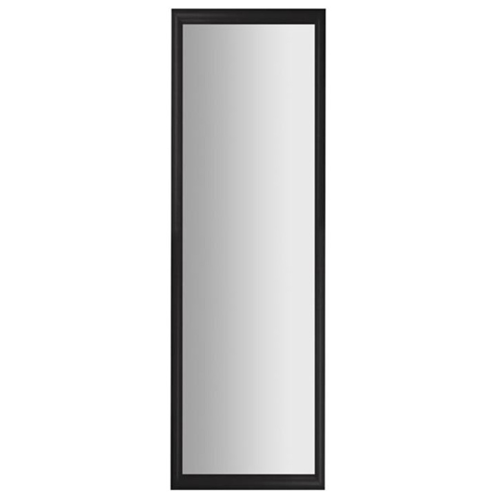 Oglinda de perete Felis, Montare verticala/orizontala, Dreptunghiulara, MDF, 120x30 cm, Negru