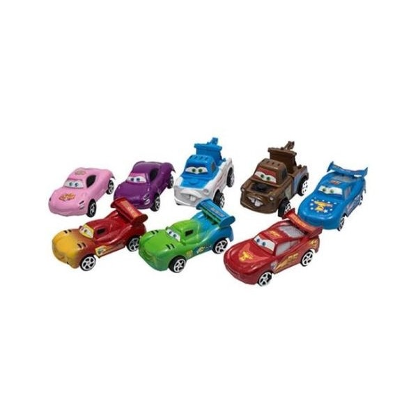 Set 8 Masinute tip Cars 3, multicolor, plastic, + 3 ani