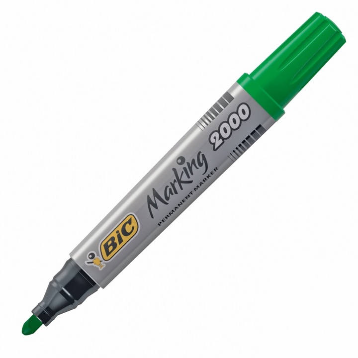 Перманентен маркер BIC MARKING™ 2000, объл връх, 5.0 мм, зелен
