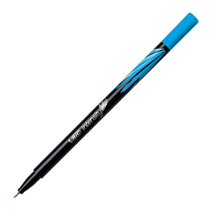 Тънкописец BIC Intensity Fine, метален връх, 0.8 мм, тюркоаз