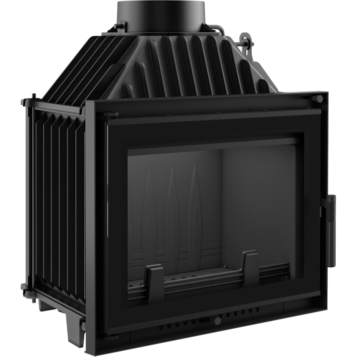 Камина Kratki Maja Deco, Стомана, Дърва, Черен, 8kw