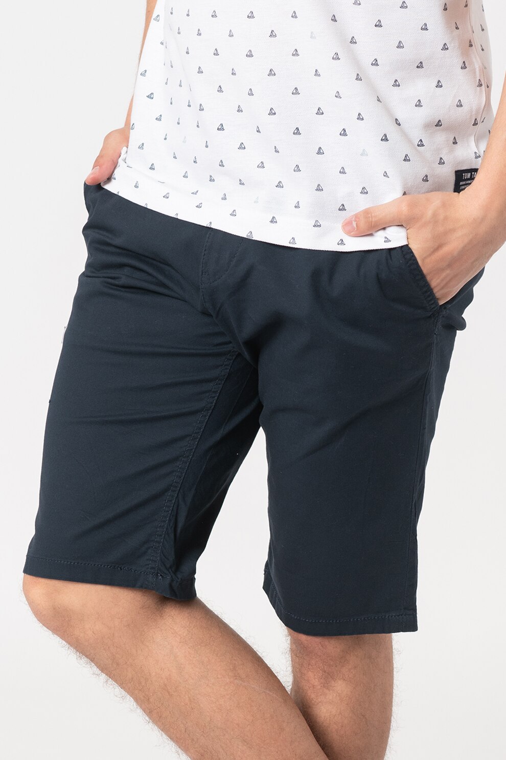 Tom Tailor, Bermude chino slim fit Josh, Bleumarin, 36