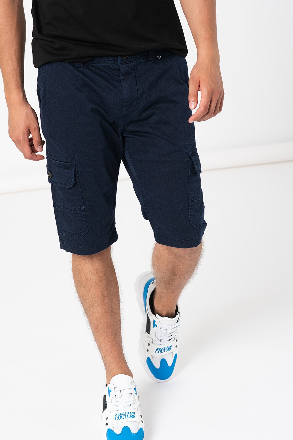 Tom Tailor, Bermude cargo regular- slim fit Josh, Bleumarin