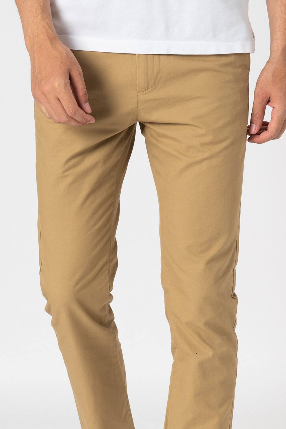 SUPERDRY, Pantaloni chino slim fit Studios, Maro camel