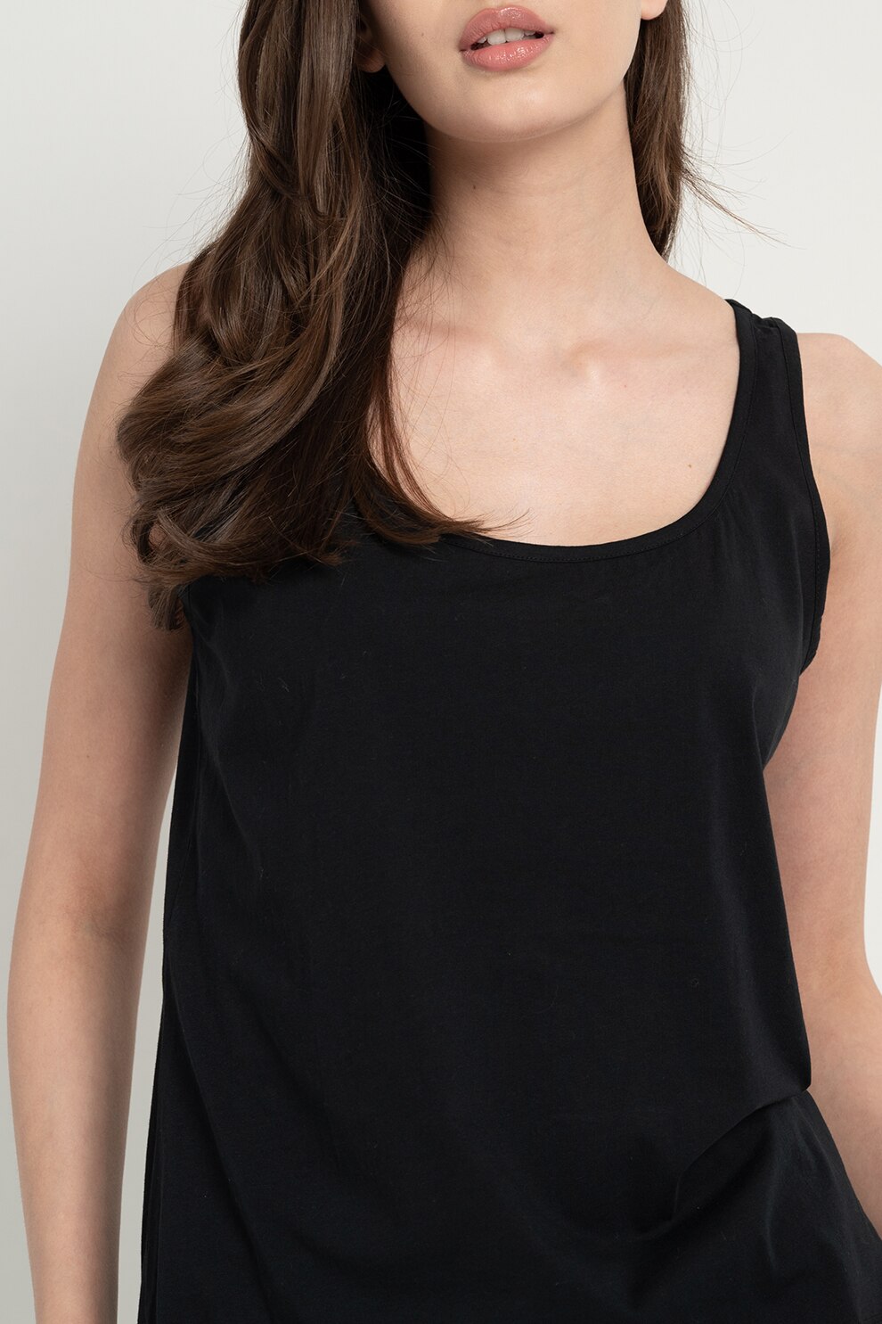 SUPERDRY, Top lejer cu decolteu amplu, Negru, 2XS