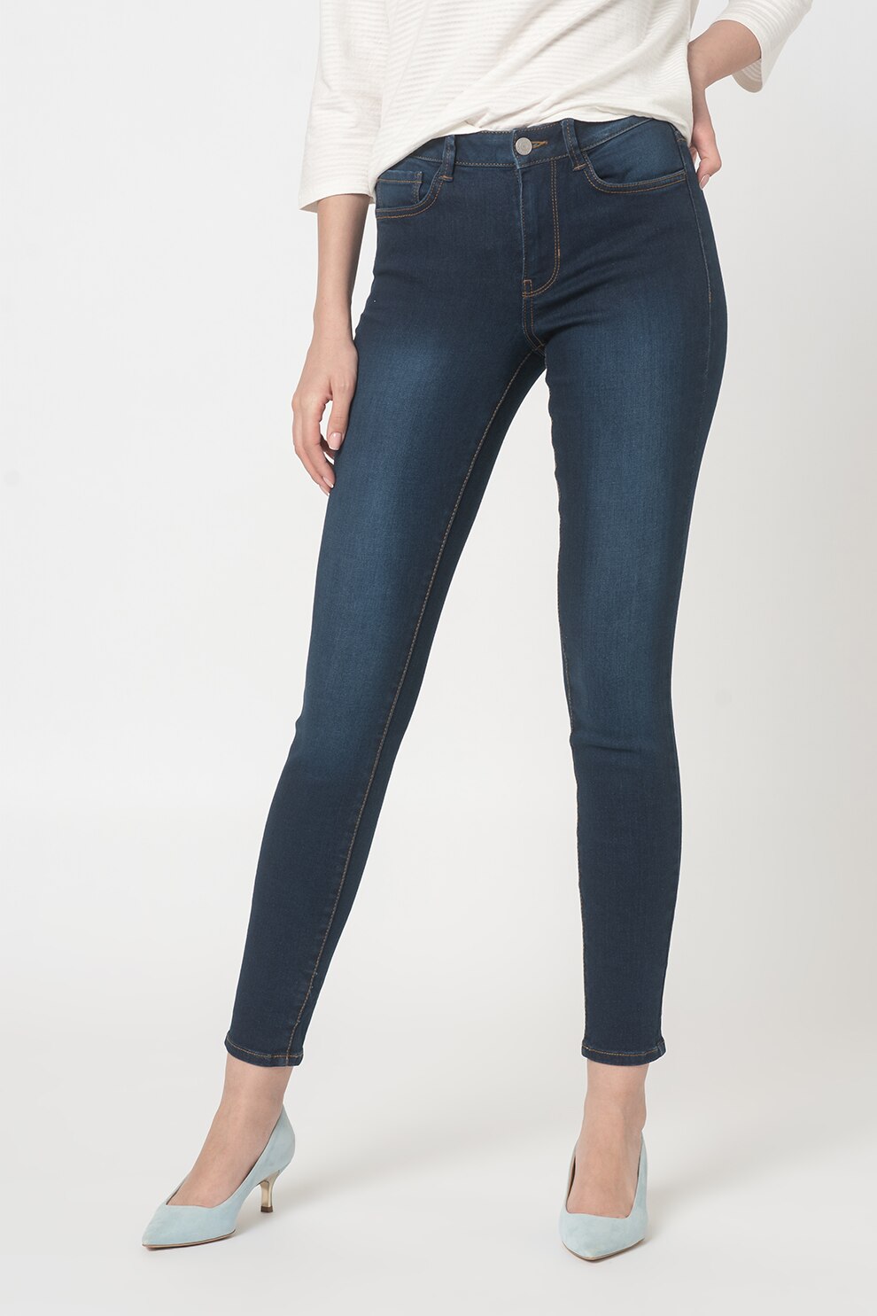 Tom Tailor, Blugi super skinny Nela, Bleumarin