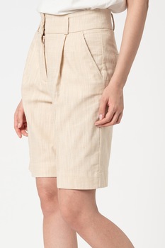 Tom Tailor, Bermude chino cu pliuri, Bej deschis Tom Tailor, Bermude chino cu pliuri, Bej deschis