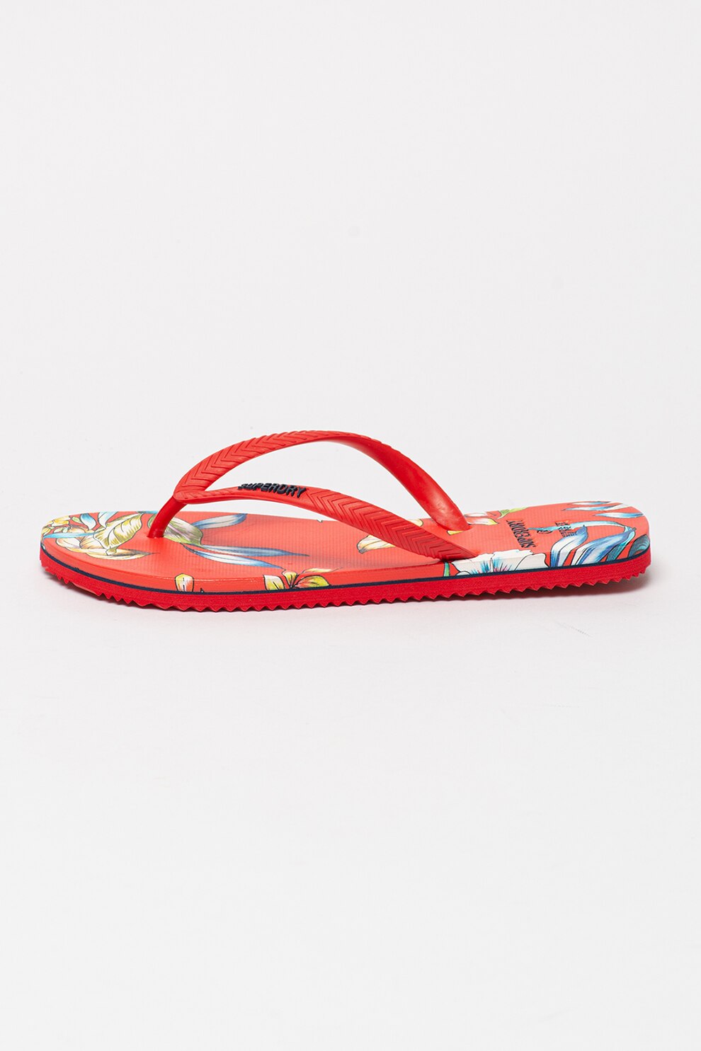 SUPERDRY, Papuci flip-flop cu bareta cu aspect texturat Classic Vintage
