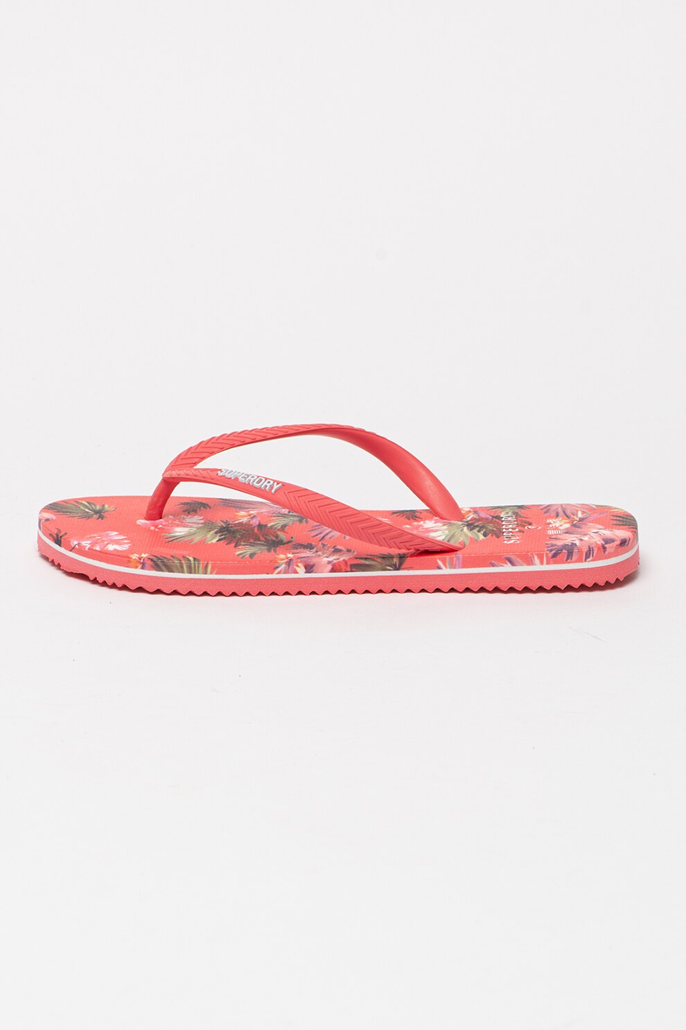 SUPERDRY, Papuci flip-flop cu logo in relief Classic Vintage