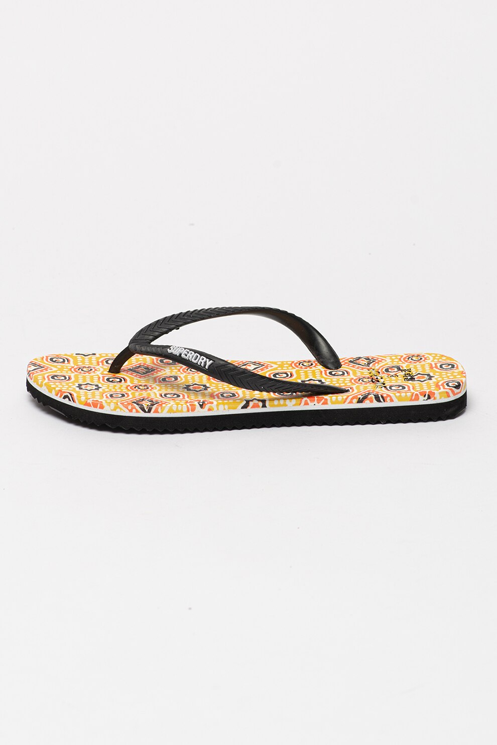 SUPERDRY, Papuci flip-flop cu logo in relief Classic Vintage
