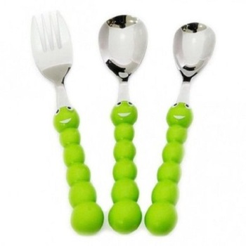 Set tacamuri pentru copii , 3 piese din inox , Banquet Caterpillar Set tacamuri pentru copii , 3 piese din inox , Banquet Caterpillar