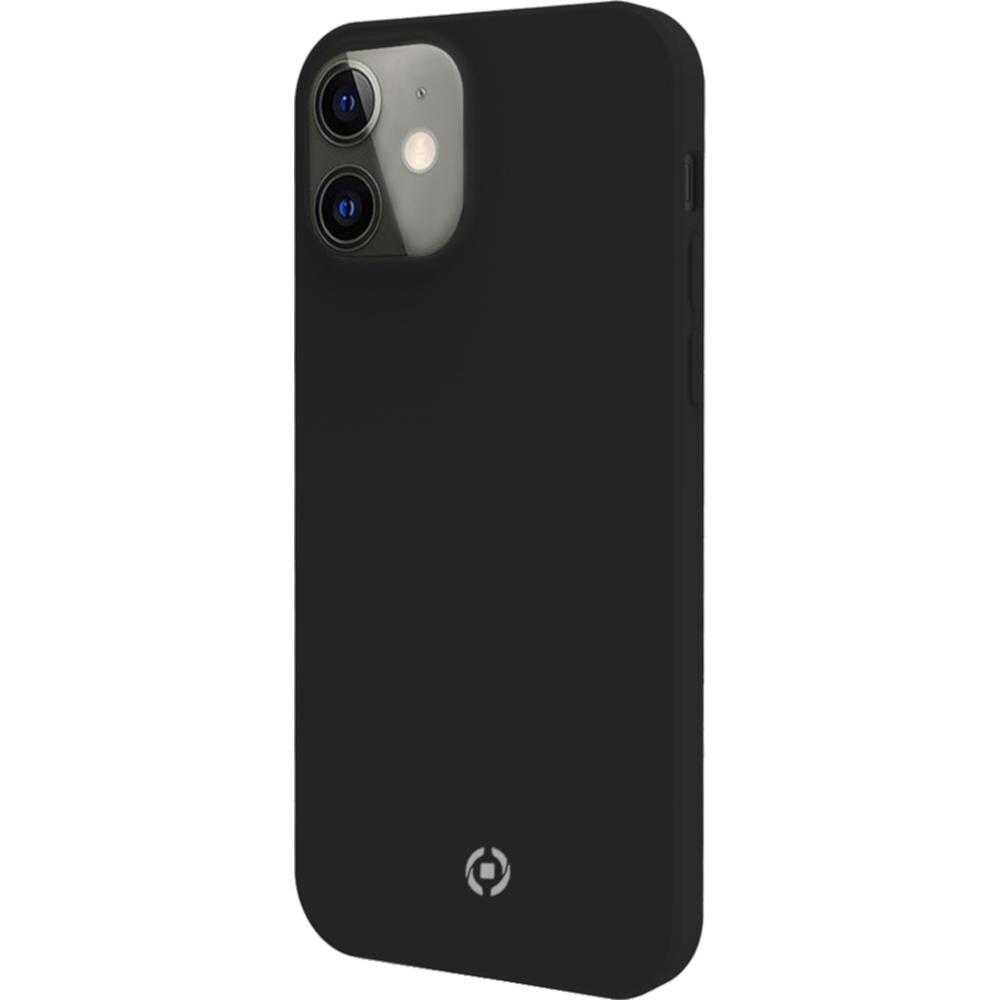 Husa de protectie Celly Feeling pentru iPhone 12 Mini, Negru