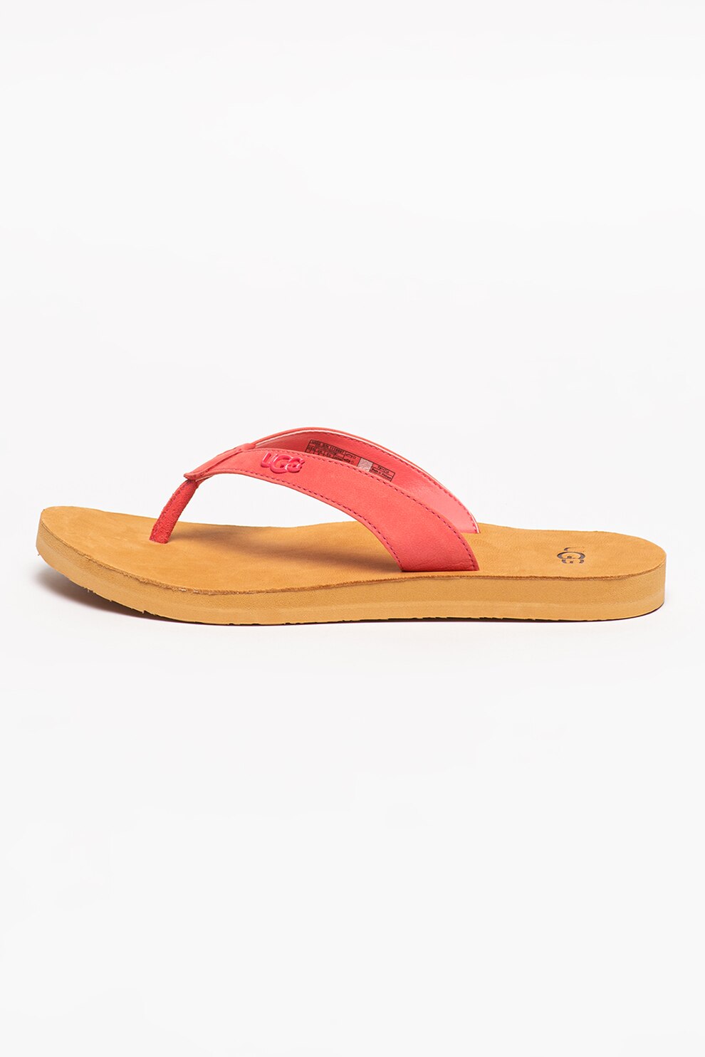 UGG, Papuci flip flop de piele Tawney