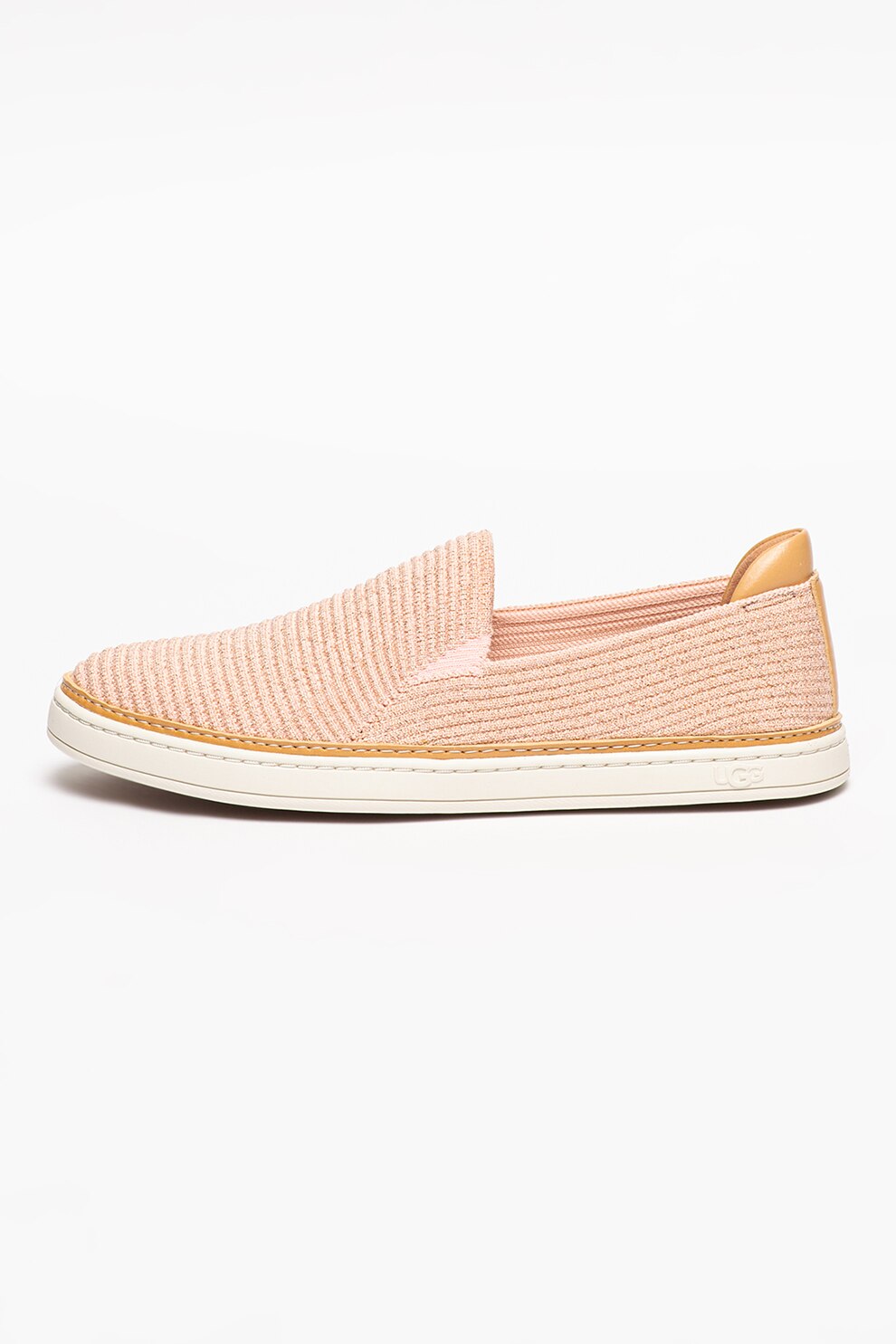 UGG, Pantofi slip-on cu insertii de piele ecologica Sammy