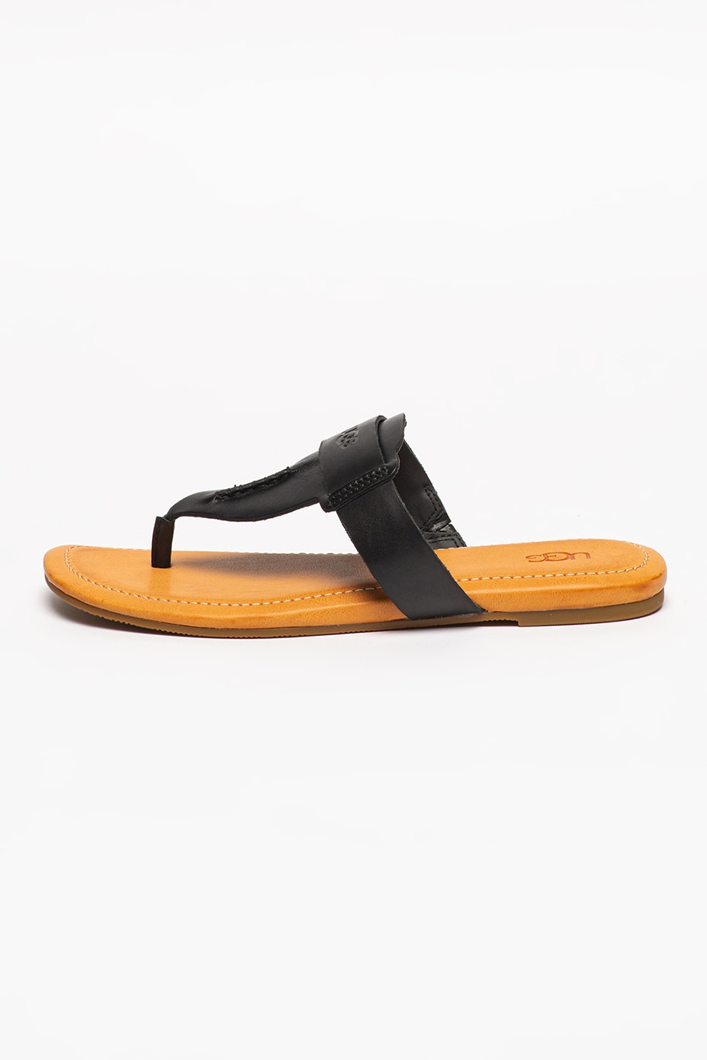 UGG, Papuci de piele cu bareta separatoare Gaila