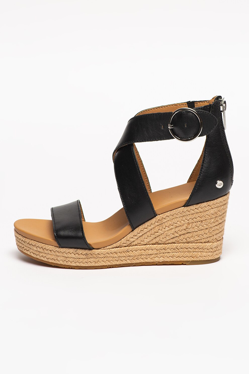 UGG, Sandale wedge de piele Hylda