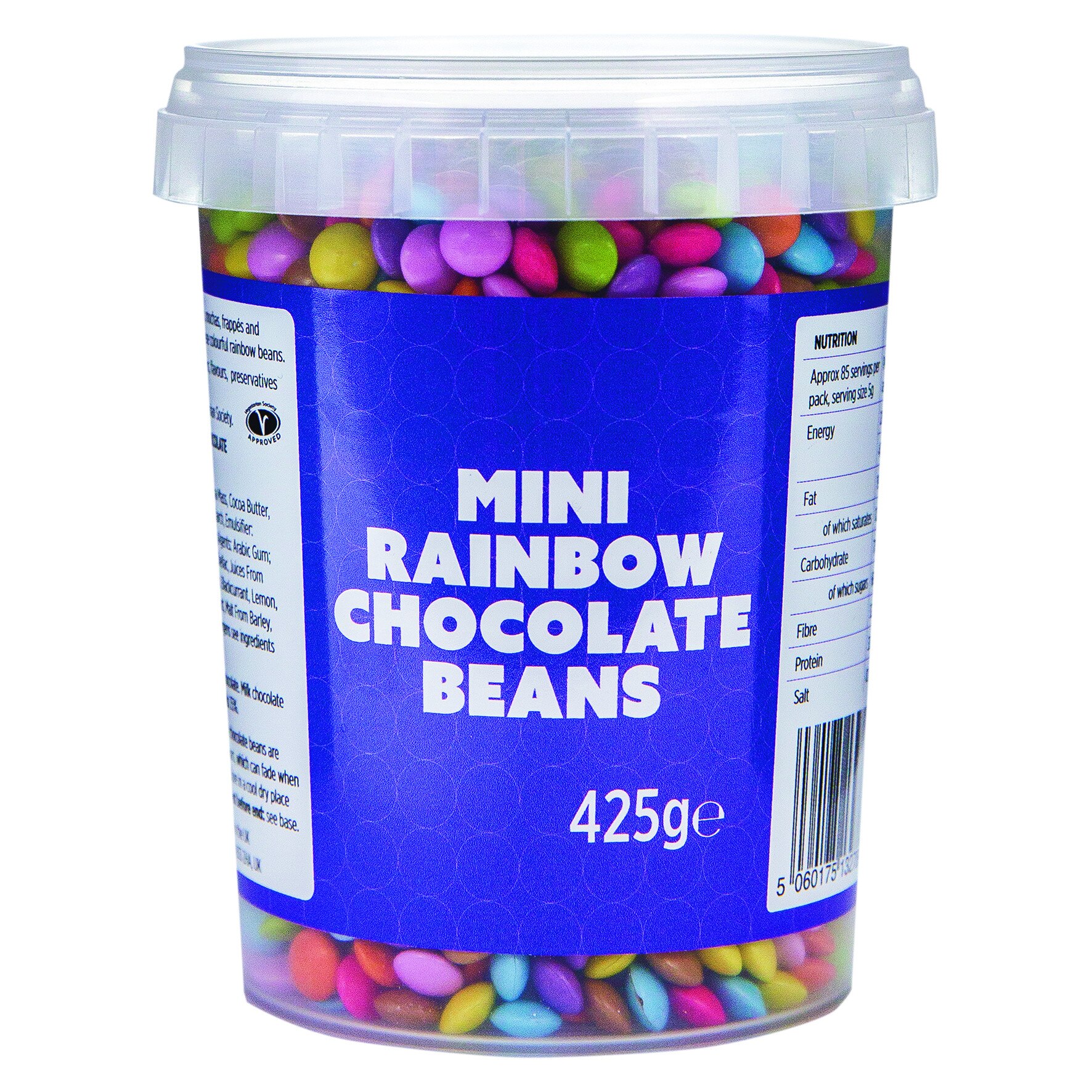 Topping Mini Rainbow Choc Beans, 425g