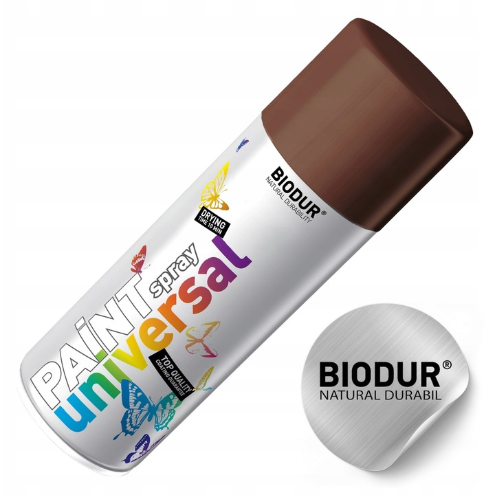 Set 12 Spray Vopsea, Biodur, Nemetalic, brun, 400 ml