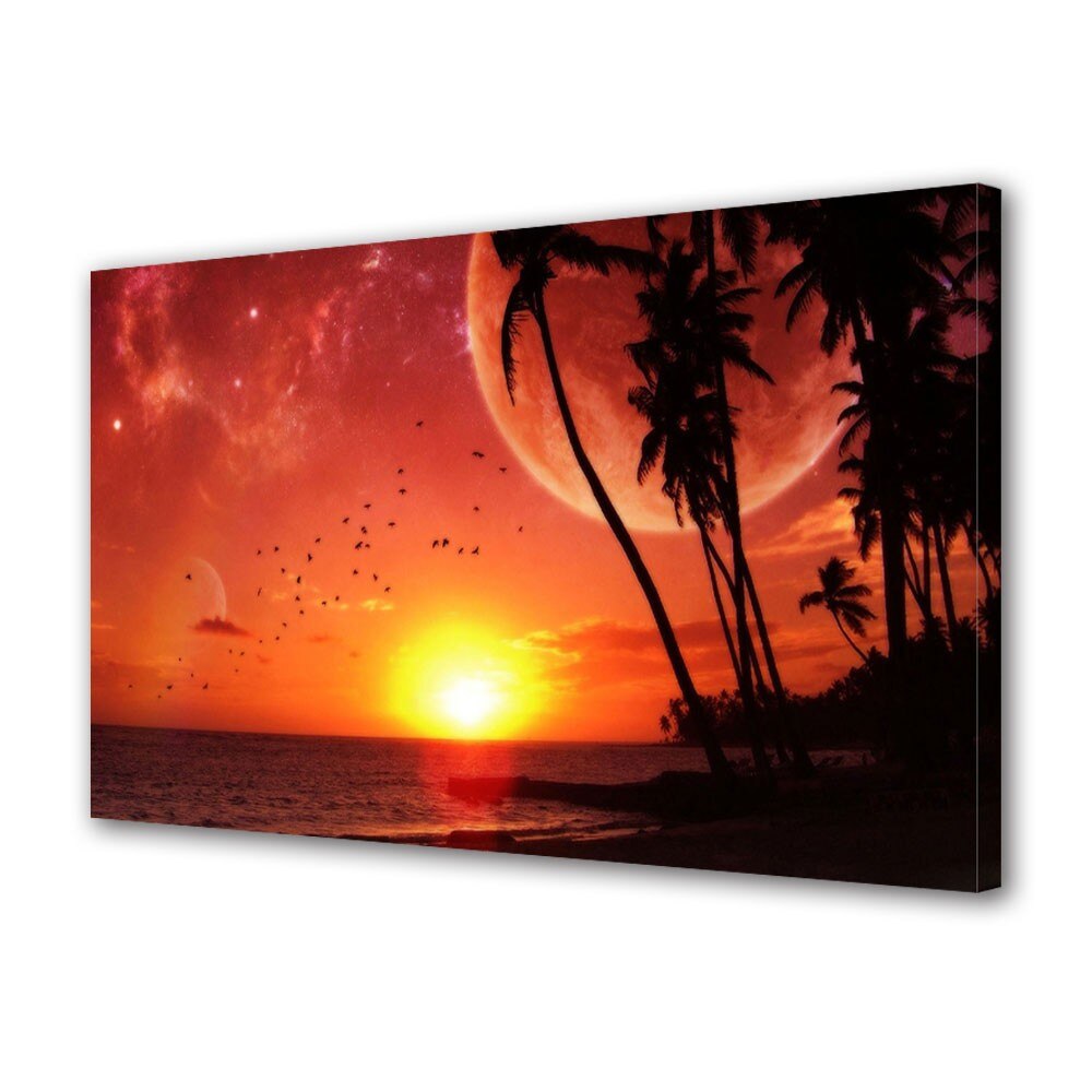 Tablou Canvas Apus pe plaja, 20 x 30 cm