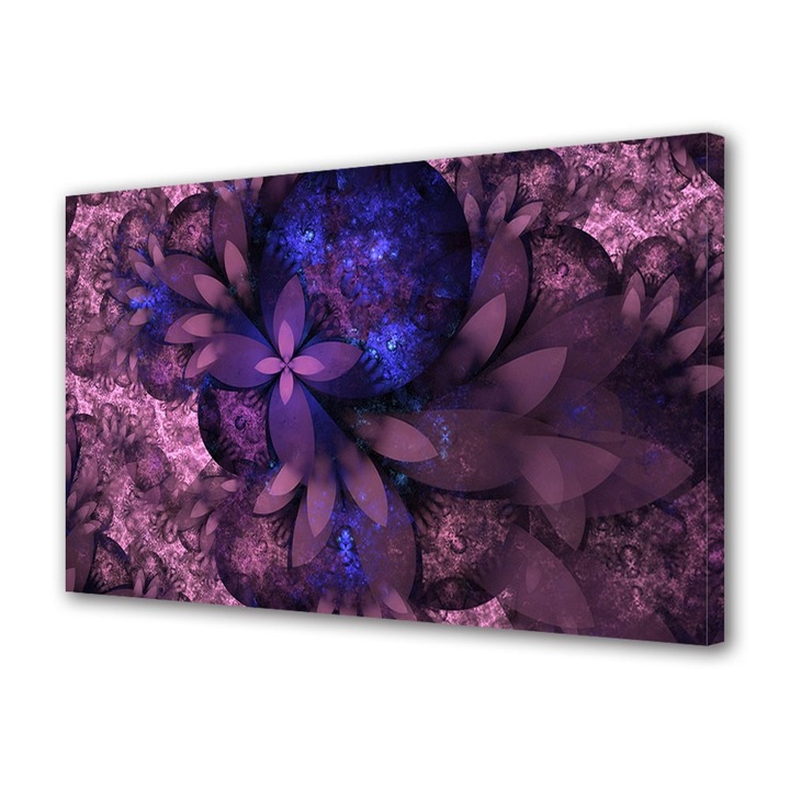 Tablou Canvas Flori violet, 20 x 30 cm